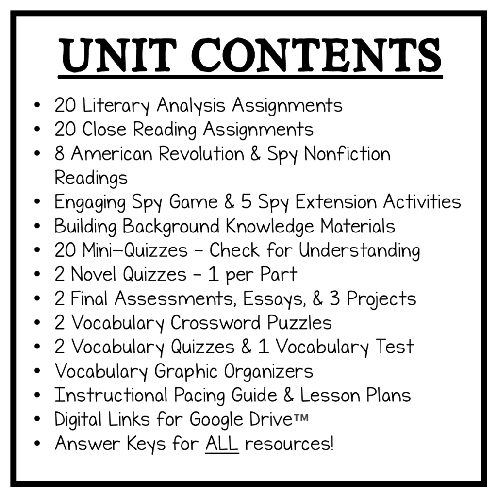 Chains Novel Study LIT Lessons